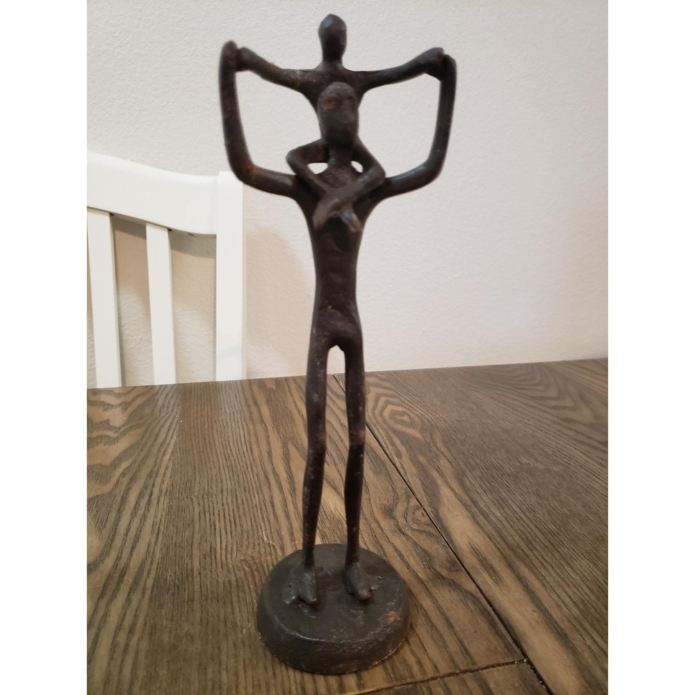 Danya B Proud Father with Child Metal Sculpture